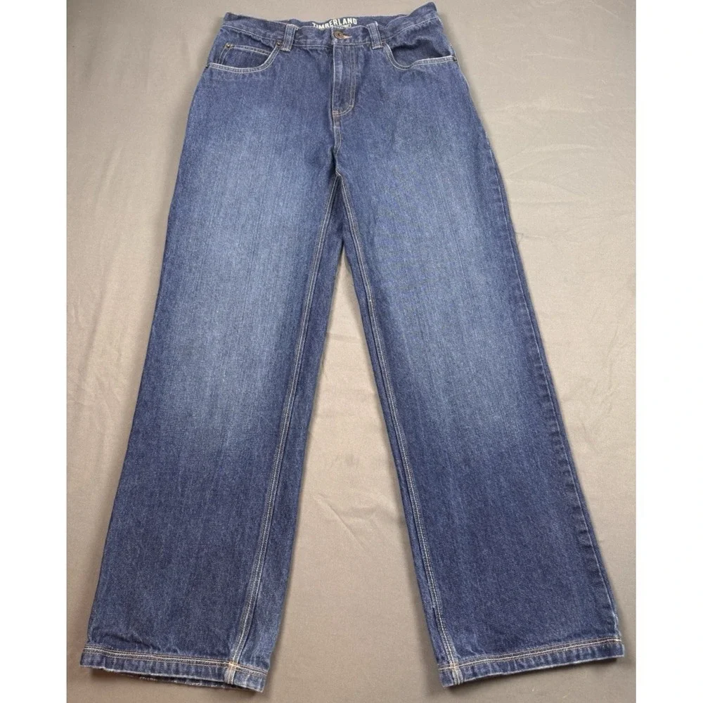 Timberland‎ Boys Jeans Relaxed Fit Straight Leg Blue Denim Size 18 Outdoors